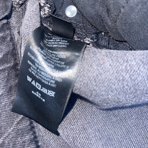 Urban Outfitters BDG Black Gray Distressed High Rise Stretch Flare Jeans Sz 27 - Picture 6 of 7